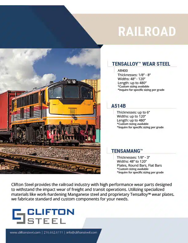 Clifton Steel Railroad Brochure