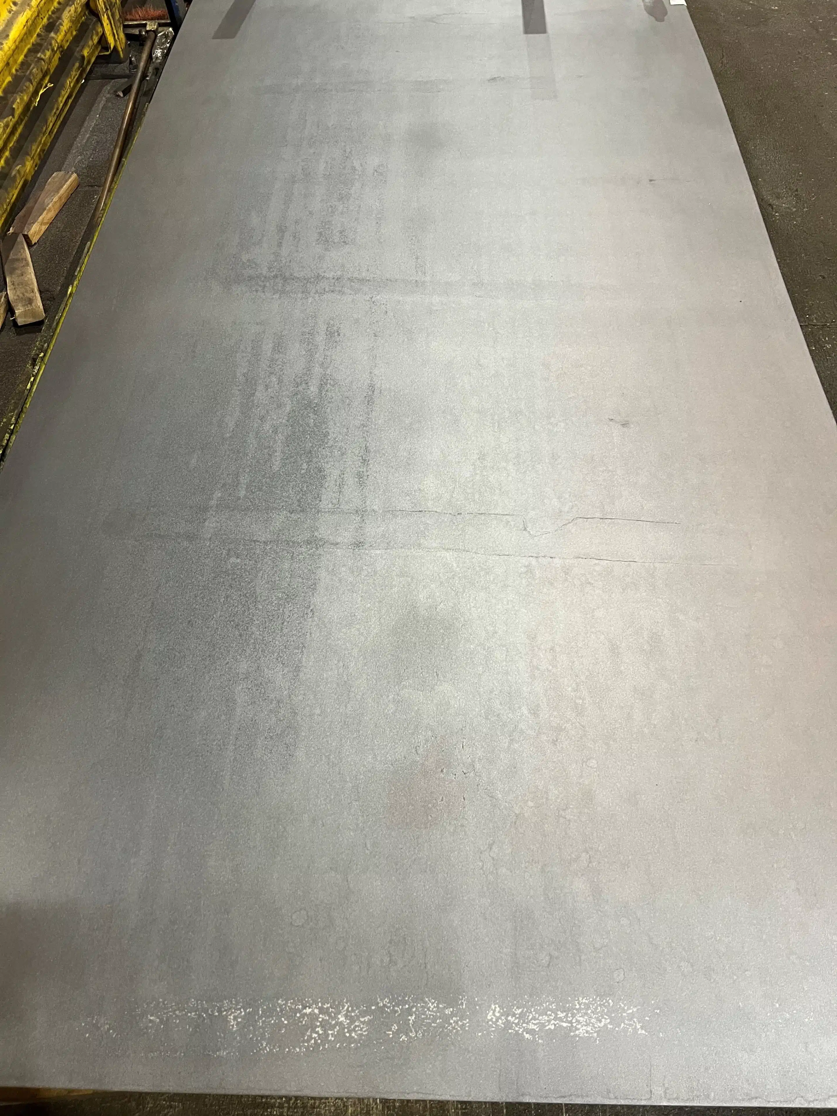 Shot Blasted steel no rust inhibitor